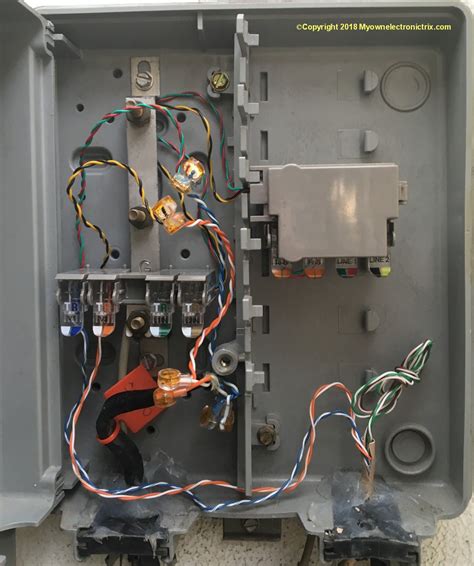 outdoor phone wire junction box|outside phone box wiring diagram.